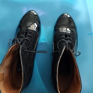 Black Cowboy Size 11 Faux Leather Boot